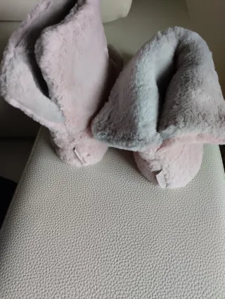 Zapatillas de casa Isotoner rosas y grises