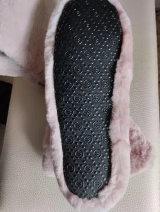 Zapatillas de casa Isotoner rosas y grises