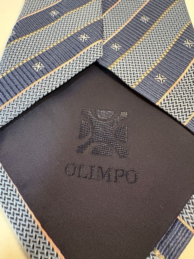 Corbata Olimpo Rayas Azul
