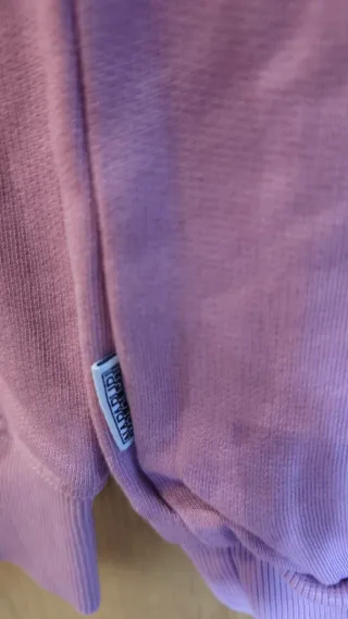 Felpa Napapijri Rosa con Patch Bandiera