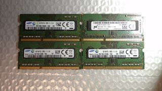 4x 4GB DDR3 1600MHz Módulos RAM