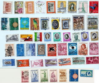50 Francobolli Commemorativi Italia
