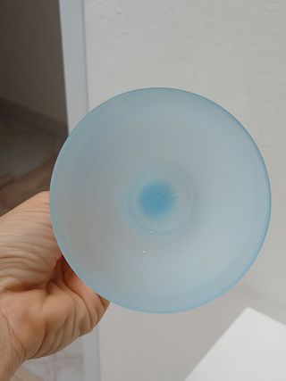 Portacandele vintage vetro made in Italy