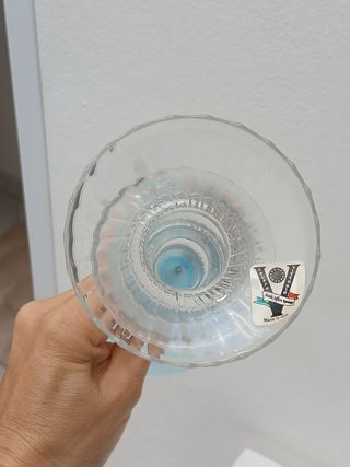 Portacandele vintage vetro made in Italy