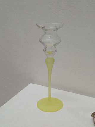 Portacandele vintage vetro made in italy