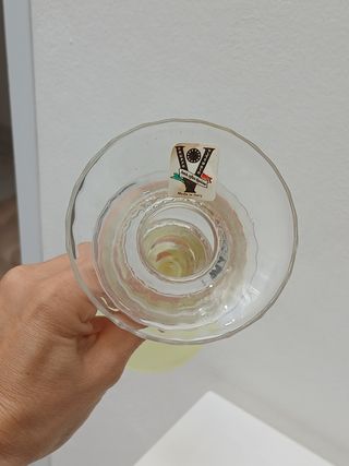 Portacandele vintage vetro made in italy