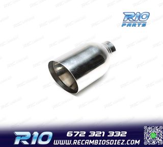 COLA ESCAPE DE ACERO REDONDA 110 MM