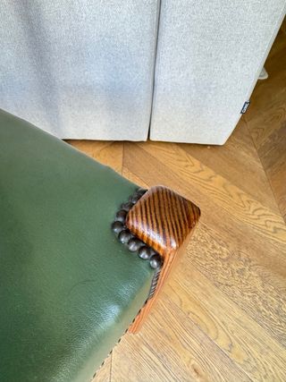 Sillas vintage madera y cuero