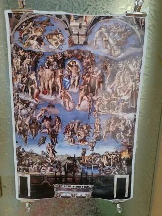 Stampa Giudizio Universale 92x62 cm