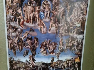 Stampa Giudizio Universale 92x62 cm