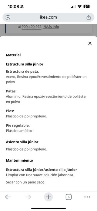 Trona Ikea Langur evolutiva