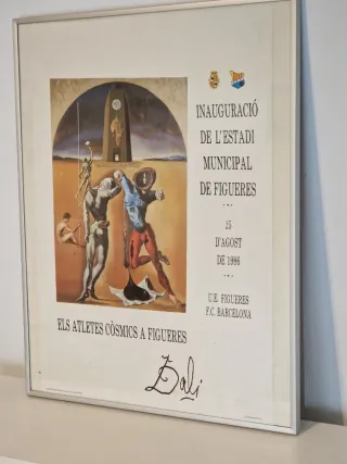 Cartel Salvador Dalí Inauguración Estadio Figueres