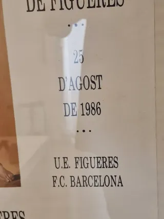 Cartel Salvador Dalí Inauguración Estadio Figueres