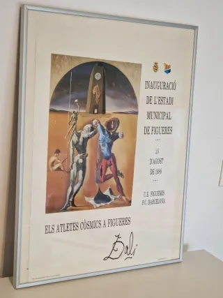 Cartel Salvador Dalí Inauguración Estadio Figueres