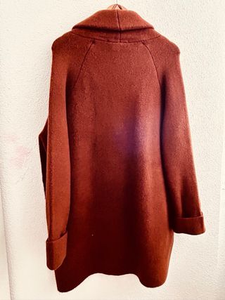Abrigo Oversize Zara Marrón Talla M