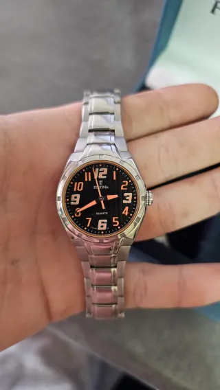 Reloj Festina Negro y Plateado