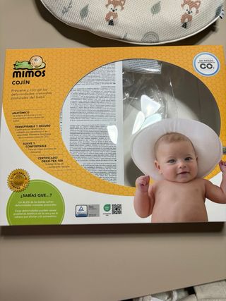 Cojín para bebé plagiocefalia y funda MIMOS
