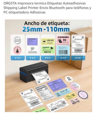 Impresora Térmica Etiquetas ORGSTA Bluetooth