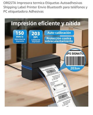 Impresora Térmica Etiquetas ORGSTA Bluetooth
