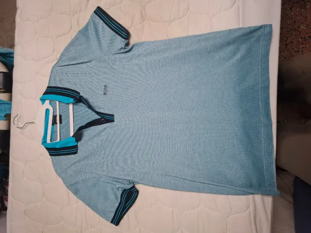 Polo Hugo Boss Azul Talla M Original