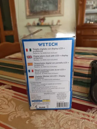 Sveglia Digitale WETECH con Proiettore
