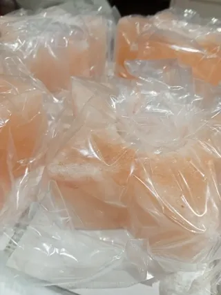 Portacandele in sale dell'Himalaya a forma di stella