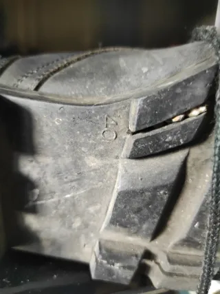 Botas militares vintage negras