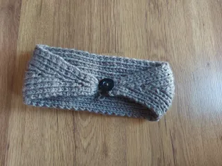 Diadema lana flor marrón y verde