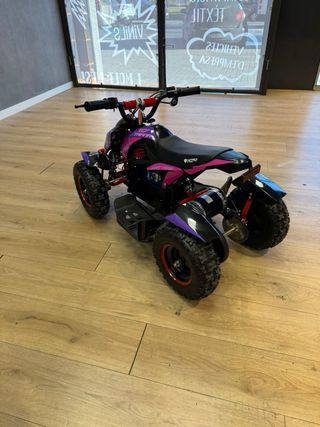 Quad eléctrico infantil morado