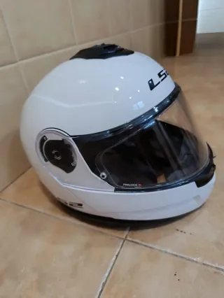 Casco Moto Modular LS2 Blanco