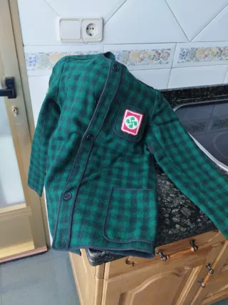 Chaqueta Kaiku cuadros verde
