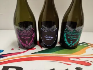 3 Bottiglie Vuote Dom Perignon Luminous