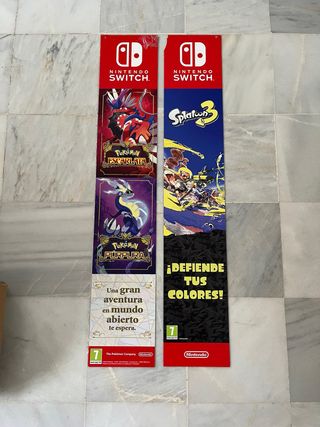 Cartel promocional Nintendo Pokemon Splatoon