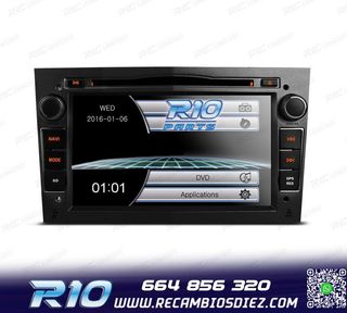 RADIO NAVEGADOR 7" PARA OPEL COLOR NEGRO OSCURO USB GPS TACT
