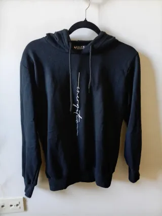 Sudadera Negra Eiger con Logo