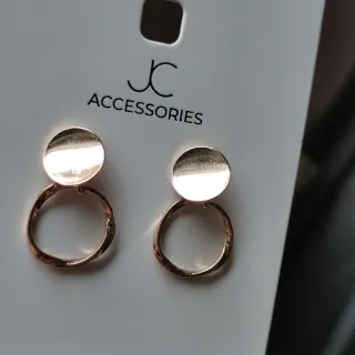 Orecchini pendenti cerchio oro