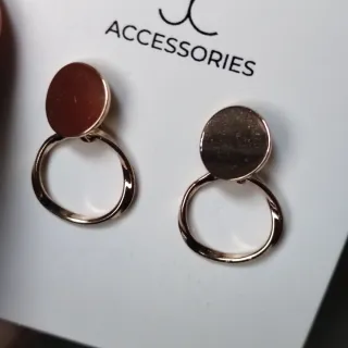 Orecchini pendenti cerchio oro