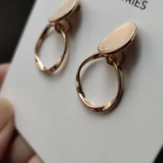 Orecchini pendenti cerchio oro