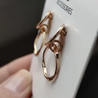 Orecchini pendenti cerchio oro