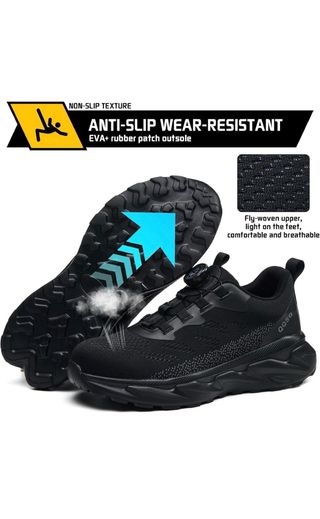 Zapatos de Seguridad QQSQ Negros TALLA 45