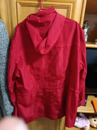 Chaqueta cortavientos roja MIAO Talla XXXL