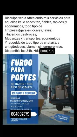 Se realiza todo tipo de limpiezas