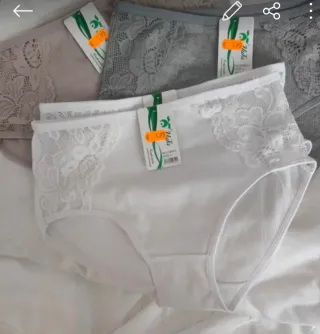 Lote 5 Braguitas Algodón Talla L