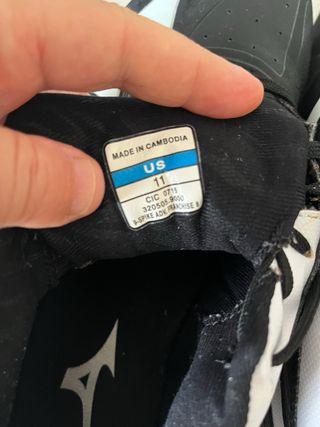 Scarpe da baseball Mizuno nere