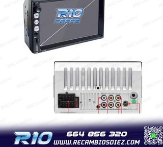 RADIO 2DIN GPS 7" TÁCTIL BLUETOOTH USB SD