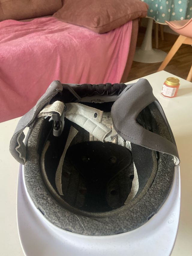 Casco hípica rosa niña