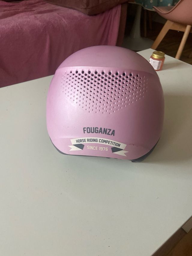 Casco hípica rosa niña