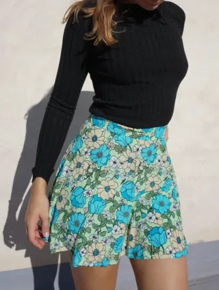 Falda pantalón floral