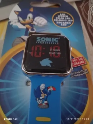 Reloj LED Sonic The Hedgehog