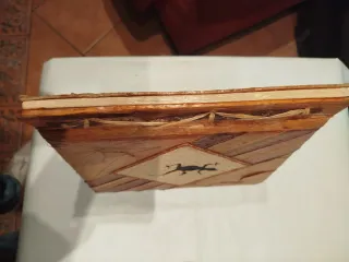 Álbum de fotos exótico con diseño de lagarto